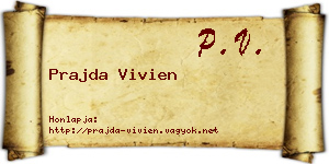 Prajda Vivien névjegykártya